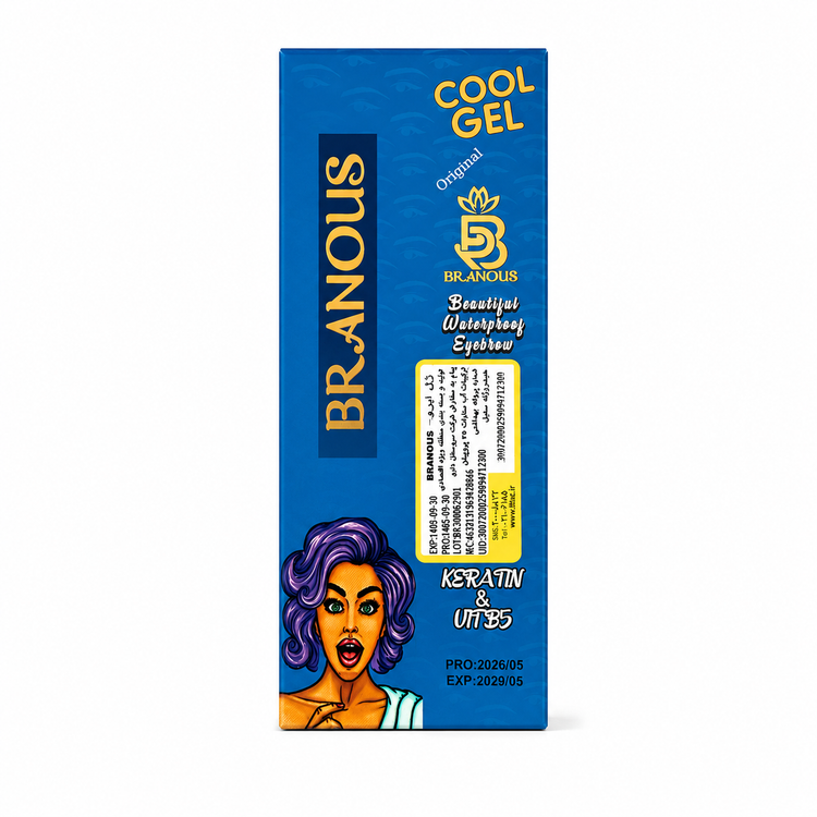 ژل ابرو برانوس مدل Cool Gel